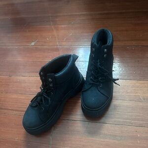 Black Lace up Boots